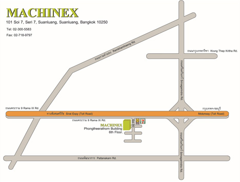 IBS Machinexへの地図